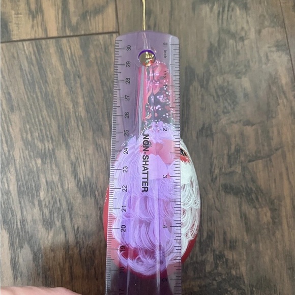 Handpainted Gourd Santa Christmas Ornament Artist signed - Picture 3 of 7